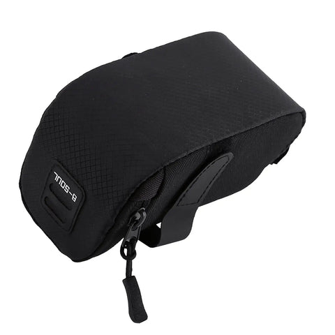 Under Seat Bike Bag With 3D Shell Ultra Lightweight 0.75L storage pouch, waterproof polyester, quick install with hook-and-loop.