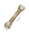 Close-up of 7cm bolt from Heavy Duty Hanging Chair Hardware Kit With Swivel Brackets for Indoor and Balcony Use.