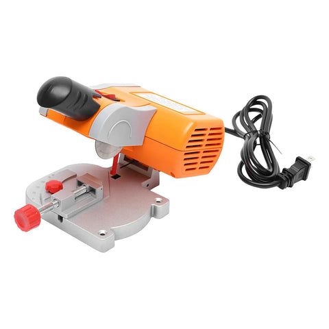 Compact 45 Degree Mini Benchtop Cut Off Saw For Wood Metal And Plastic with Clamping Tool Adjustable Cutting Angle Beast Fast 7800 RPM