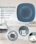 Hair Catcher 2 Pack Silicone Drain Catchers For Kitchen Sink Bathroom Tub Easy To Install No Fuss Durable Odor Free 5.5 Inch Flexible Silicone Keeps Hair Out Of Drain illustrating universal use and size