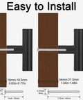 Easy to Install 50 Pack Black Cabinet Knobs For Drawers And Doors 2 Inch Stainless Steel Handles and pulls with screws