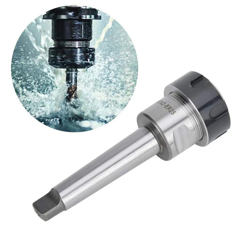 MT2 Morse Spindle Taper Shank With UM Thread ER25 Drill Collet Chuck Holder for drilling milling lathe machines, heavy duty steel