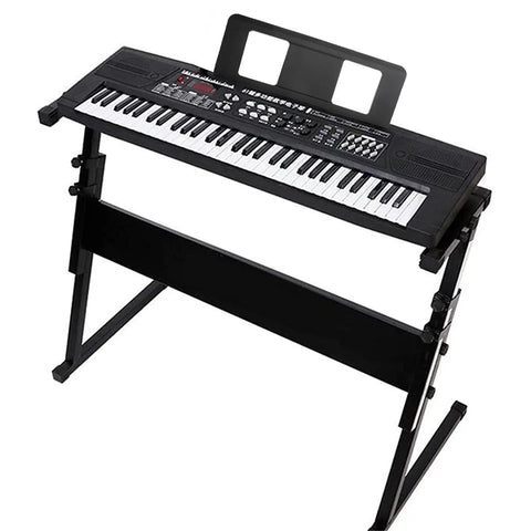 Sheet Music Stand For Keyboard Players, Rock Solid, Durable And Adjustable, Clip And Height Easily Adjustable on a keyboard