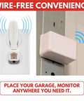 2 Room Wireless Garage Door Monitor And Alert System No WiFi Needed 100 Percent Wireless Home Alarm With Two LightStick Receivers