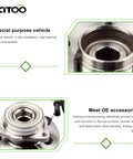 Beefed Up Front Wheel Hub Assembly For Ford F150 1997 1998 1999 2000 4WD With ABS Sensor 5 Lug 515010 New Front Hub Bearing