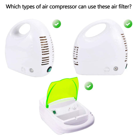 Compatible nebulizer compressor devices for Nebulizer Filter Replacement Round White Sponge Air Filters For Compressor System Accessories 48 Pack Easy Fit For Cool Mist Devices Odorless Safe Material Durable Replacement For Home Nebulizers Reliable Air Filtration
