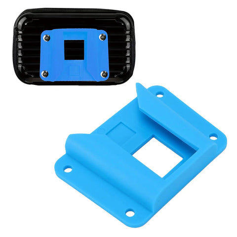 Bike Carrier Luggage System Upgrade For Folding Bikes With Quick Mount For Bicycle Basket, Durable ABS Build, Blue Finish