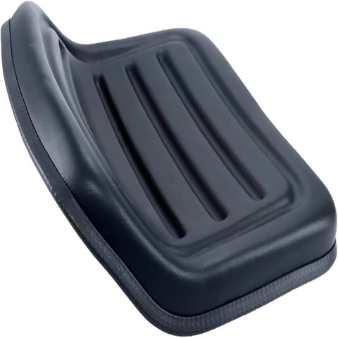 LMS2002 Black Mower Seat Low Back Universal Fit For Lawn Tractors And Riding Mowers Comfortable And Durable With Easy Install For Tough Turf And All Weather Use With Padded Cushion And Shock Absorption For A Smooth Ride On Any Mower. black low-back vinyl seat cushion