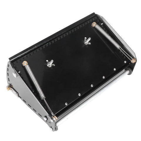 Pro Grade Drywall Flat Finishing Box For Wallboard Mud And Putty Powder 10 Inch Aluminum Scraper Tool with springs and black casing