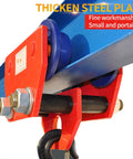 Two Ton Push Trolley Beam Trolley 4400 Lbs Capacity Dual Wheels Crane Lift for Garage Hoist Adjustable Width Rail