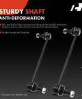 Front Sway Bar Link Stabilizer For Lexus ES300 ES330 RX330 RX350 RX450h RX450hL And Toyota Avalon Camry Highlander Solara Venza 2001 To 2019 Heavy Duty Suspension Link For Smooth Quiet Ride And Precise Handling, black alloy steel pair