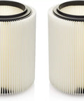 Replacement Vacuum Filter For Craftsman And Ridgid Shop Vacs Two Pack Part Numbers 9 17816 And VF4000 Original Filter side by side
