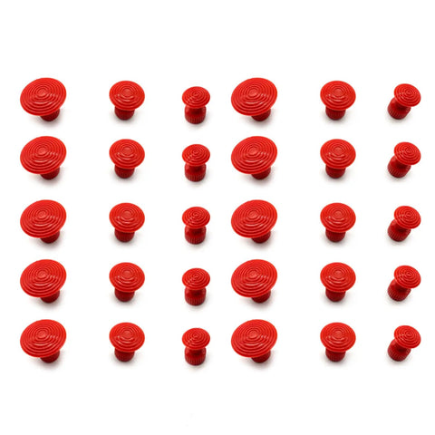 DIY Car Dent Fix Kit With Suction Cup Gasket Puller For Auto Body And Home Appliances, multiple red gasket puller components