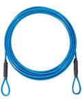 10Ft Outdoor Security Cable For Luggage And Bikes Braided Stainless Steel Wire Rope 3.3mm Thick With Weatherproof Vinyl Coating Double Loop