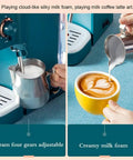 Game Changer Semi Automatic Espresso Maker With Integrated Milk Frother And Steam Wand for creamy latte art and adjustable steam.