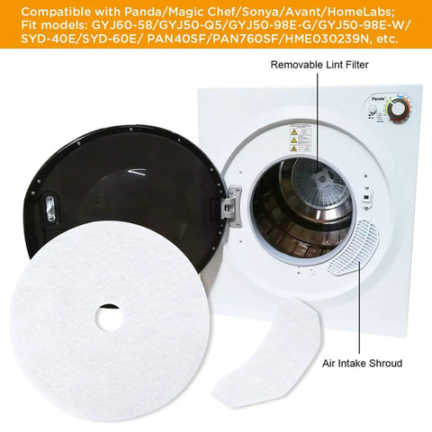 20Pcs Universal Dryer Exhaust Filter Set With 16 Exhaust Filters And 4 Air Intake Filters Premium Quality Durable Polyester Lint Filters That Are EZ To Clean Built For Better Airflow And Dryer Efficiency