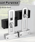 Premium 2 Piece Square Gate Magnet Set With Mounting Bracket And Wrench, dual purpose design for home or garage gates.