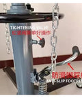 Close-up of Transmission Jack Lift 0.5 Ton Adjustable Hydraulic Jack With Foot Pedal And 360 Degree Swivel Wheel Garage Hoist