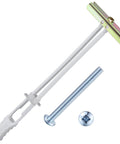 Drywall Anchors 3/16-24 Bolt Anchor For Hollow Walls, Includes 20 Anchors And 20 Bolts, Easy Insert And Flip Design