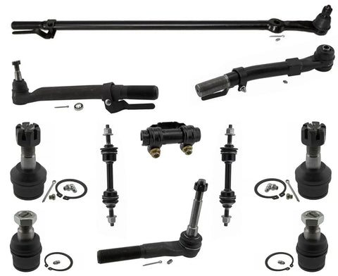 Ford F 250 Super Duty Drag Link Outer Tie Rod Ends Replacement Kit For 2011 2012 2013 2014 2015 2016 4x4 Direct Fit OE Quality Steering Parts With Lifetime Warranty And Easy Install. steering kit parts