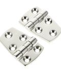 Heavy Duty 316 Stainless Steel Mirror Polished Butt Hinges for RV Yacht Boat Doors and Cabinets, 2 Pack 38x57mm