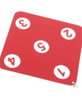 Sturdy Double Sided Wall Mounted Fencing Target For Practice shown in red with numbered design