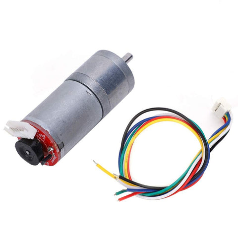 High Torque DC Gear Motor With Speed Encoder For Precise Control, stainless steel motor with wiring, 150 RPM, 12V