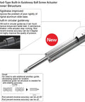 Rod-Type Built-in Guideway Ball Screw Actuator structure showcasing dustproof features for enhanced rigidity and precision.
