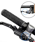 Two Pack Bike Brake Lever Barrel Adjusters With M10 Screws Aluminum Alloy 10mm Barrels shown on bicycle handlebar