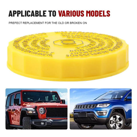 Beefed Up Master Cylinder Brake Fluid Reservoir Cap for Jeep Wrangler Compass Cherokee and Chrysler Pacifica 2017-2020
