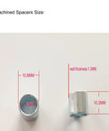 Dimensions of spacers from Blue Skateboard Truck Nuts And Axle Washers And Precision Spacers Pro Grade Hardware Kit