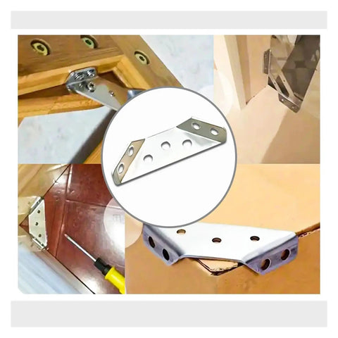 Beefy Heavy Duty Stainless Steel Angle Brackets 4 Pack For Shelves And Wall Mounts installation examples and uses