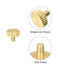 Knurled Thumb Screws M3x5mm Flat Head Brass Fasteners For PC Electronics And Mechanical Projects, Grip Knobs For Secure Adjustments