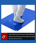 Heavy Duty Sticky Floor Mats With Sweet Strong Grip Remove Shoe Dirt And Workshop Grime with a person stepping on it.