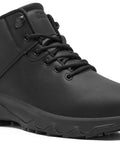 Non Slip Work Boots For Men Slip Resistant Waterproof Kitchen Shoes For Food Service Chefs And Restaurant Workers Leather Black Size 11