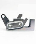 Side view of Heavy Duty Steel Draw Latch With Single Trigger Rotary Action Mechanical Lock for Cabin Doors Stage Panels Color C9308 1445