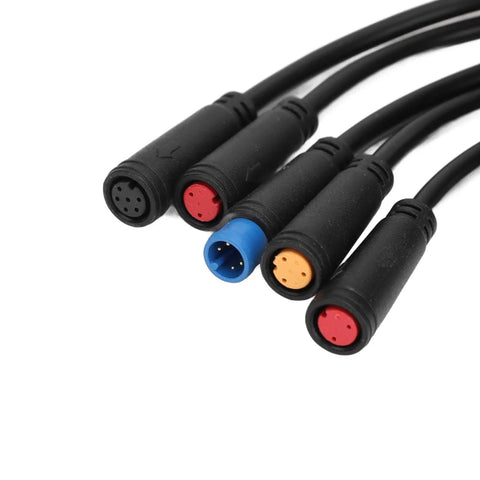 Colored connectors for Electric Bike Speedometer Panel With LCD Display, Gear And Power Mode Indicator For Adult Electric Mountain Bikes