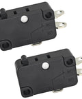 Top Shelf Solid 2 Pack V3-19M Snap Action Switch Replacement Microswitch With Round Pin Plunger Actuator SPDT 15 Amp 125 Volt AC.