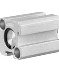 Compact Aluminum Pneumatic Air Cylinder SDA 12-15 with 12mm bore and 15mm stroke, side view, showing M5 port, double acting