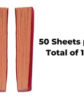 Red And Blue pH Paper Strips For Acid And Base Testing, 100 Strips Per Color, Dual Pack With Easy Dip Method, two red booklets
