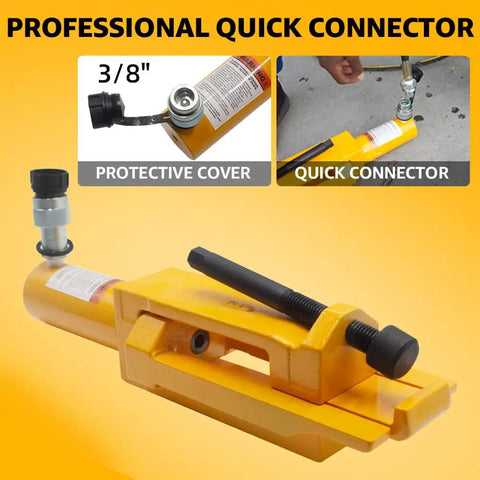Heavy Duty 10000 Psi Hydraulic Bead Breaker For 25 To 51 Inch Five Piece Rims Grease Monkey Approved Cast Iron Build Rust Proof Coating Tough As Nails Performance For Rapid Tire Bead Seating And Garage Work