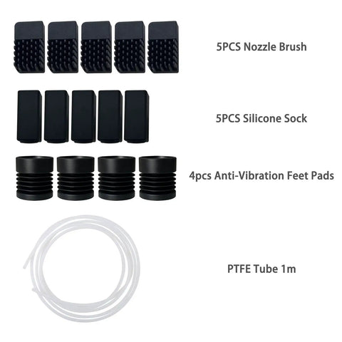 All In One Pro Grade 3D Printer Tool Kit For Centauri Carbon Must Have Maintenance Set With Silicone Socks Nozzle Brush Anti Vibration Feet Wrenches PTFE Tube Clog Poke Tweezers Pliers And More