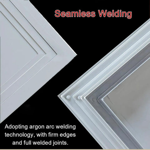 Heavy Duty Recessed Access Panel With Lock, Fire Rated Ceiling Hatch And Wall Inspection Door, Drywall Cover Plate For Attic Plumbing And Electrical, 24X28 Aluminum Plate showcasing seamless welding quality.