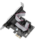 PCI Express To RS232 Serial Port Adapter Card With Two Port High Speed Data Converter For Industrial Automation And Data Acquisition Systems No Fuss Plug And Play Support