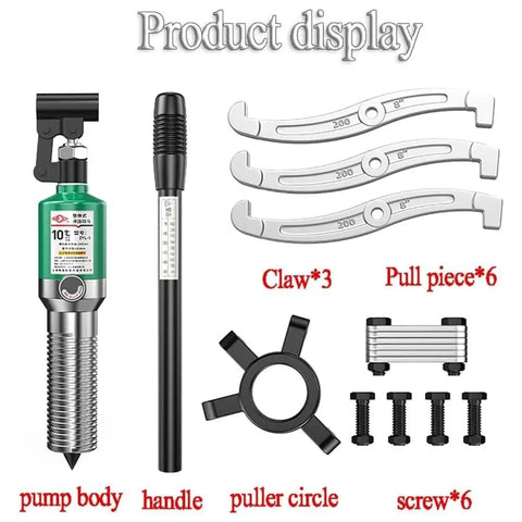 Beefed Up Gear Puller Kit 5T Heavy Duty Bearing Puller With Handle, 2 Jaw or 3 Jaw, parts including pump, handle, claws, screws