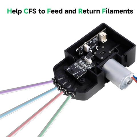 Five Way CFS Kit With Bottom Bracket For Multi Color 3D Printer DIY Ready Automatic Filament System Featuring A Brushless Motor Replacement