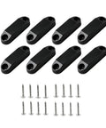 Magnetic Baggage Door Catches And Door Holder For Cabinets And Drawers, Black Finish, No Drill Mounting With Mad Strong Adhesive Backing