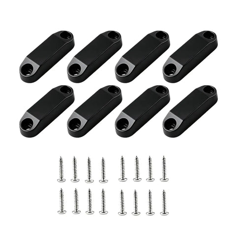 Magnetic Baggage Door Catches And Door Holder For Cabinets And Drawers, Black Finish, No Drill Mounting With Mad Strong Adhesive Backing