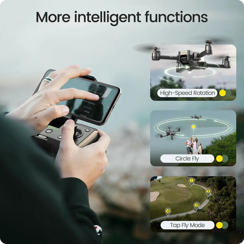 Foldable FPV Drone With 1080P Camera For Beginners And Kids Gesture Control Quadcopter Highlighting Intelligent Functions