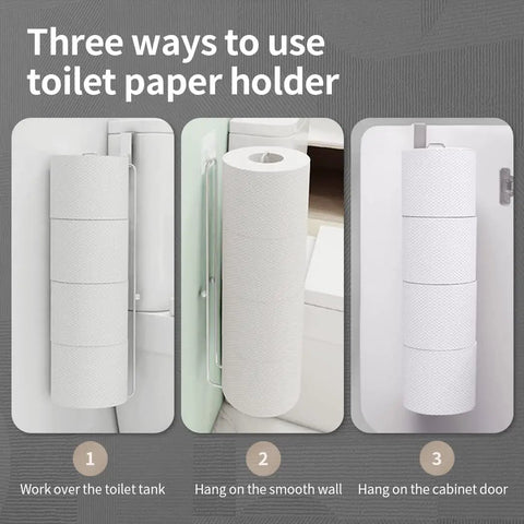 Over The Tank Toilet Paper Storage Holder For Four Rolls And Mega Rolls Up To Six Point Five Inches Diameter Stainless Steel Wall Use